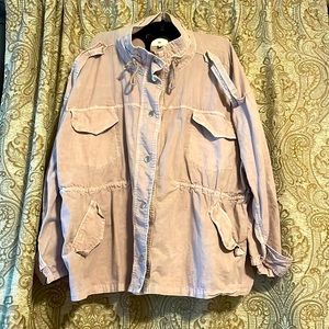 Lilac utility jacket, 3x